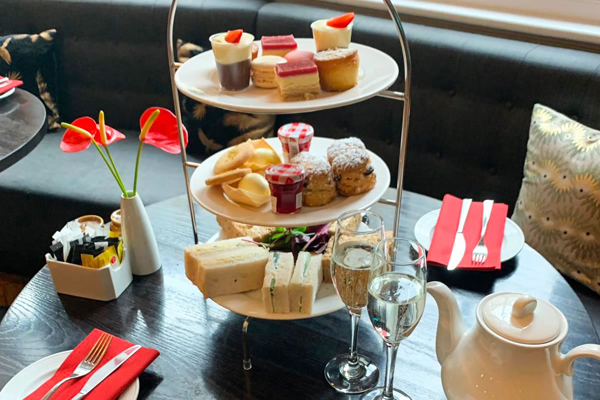 Champagne Afternoon Tea for Two at the Courthouse Hotel, London